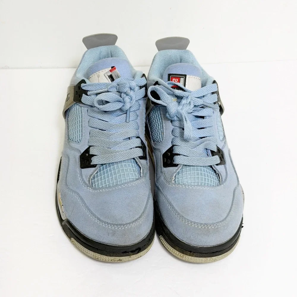 Jordan 4 Retro University Blue Boys Size 4.5Y Blue CT8527-400 Sneakers